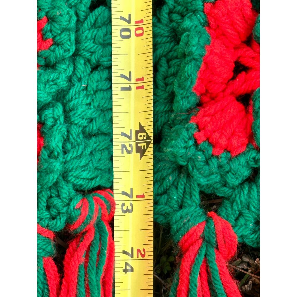 Christmas Afghan 3D Flowers Handmade Granny
Square 43x84" Blanket Throw Vtg - Picture 13 of 15